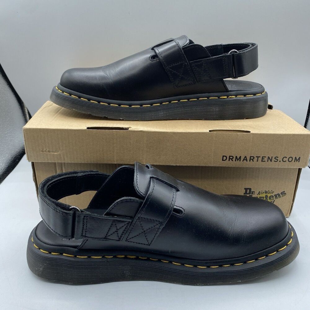 Dr Marten Jorge II Sandals Men 42 US 9 Black Slingback Buckle Casual NWB - Picture 7 of 11
